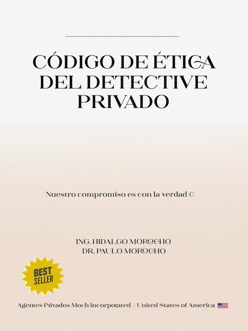 Title details for Código de ética del detectives privado by Dr. Paulo Morocho - Available
